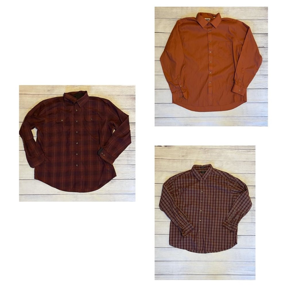 Mens XL Button Down Shirt Bundle of 3